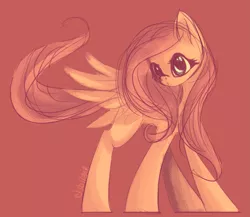 Size: 1283x1112 | Tagged: artist:jubilannt, derpibooru import, fluttershy, looking at you, safe, simple background, solo, standing