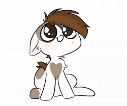 Size: 1024x853 | Tagged: artist:stargels, colt, cute, derpibooru import, floppy ears, male, pipsqueak, safe, simple background, solo, squeakabetes, white background
