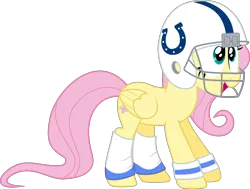 Size: 4000x3019 | Tagged: absurd resolution, american football, artist:ryan1942, cheering, commercial, cute, derpibooru import, fluttershy, helmet, indianapolis colts, nfl, open mouth, safe, shyabetes, simple background, solo, super bowl, super bowl xlix, .svg available, together we make football, transparent background, vector