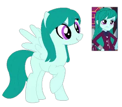 Size: 488x427 | Tagged: safe, artist:berrypunchrules, derpibooru import, cold forecast, ponified, equestria girls, friendship games, background human, equestria girls ponified, simple background, transparent background