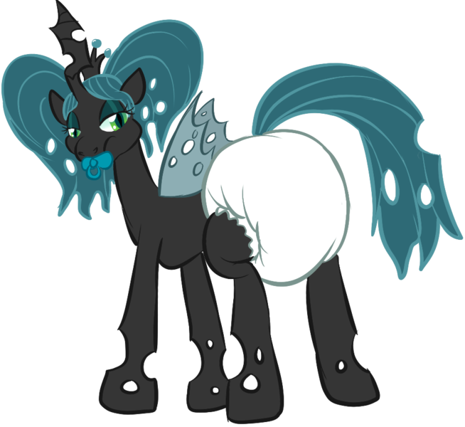 Size: 937x860 | Tagged: adult foal, artist:pidgopidgey, ask crinkle bottom chrysalis, derpibooru import, diaper, diaper fetish, game, poofy diaper, queen chrysalis, questionable, super crinkle pony adventure 64