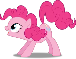 Size: 3858x3000 | Tagged: artist:dashiesparkle, artist:hawk9mm, derpibooru import, open mouth, pinkie pie, ponyscape, safe, scare master, simple background, solo, .svg available, transparent background, vector