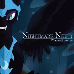 Size: 1000x1000 | Tagged: album cover, artist:copycatastrophe, derpibooru import, glaze, nightmare moon, nightmare night, safe, solo, source needed, useless source url