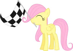 Size: 4000x2819 | Tagged: artist:sansbox, derpibooru import, filly, flag, fluttershy, mouth hold, safe, simple background, solo, the cutie mark chronicles, transparent background, vector, younger