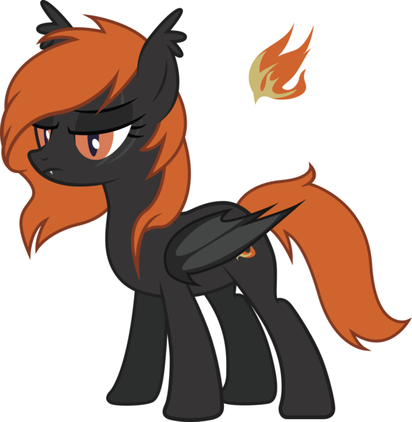 Size: 2786x2856 | Tagged: safe, artist:duskthebatpack, derpibooru import, oc, oc:frostfire, unofficial characters only, bat pony, pony, cutie mark, fangs, gift art, scar, simple background, solo, transparent background, vector