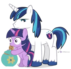 Size: 750x720 | Tagged: safe, artist:dm29, derpibooru import, shining armor, twilight sparkle, pony, unicorn, brother and sister, caught, cookie, cookie jar, cookie thief, cute, duo, female, filly, filly twilight sparkle, julian yeo is trying to murder us, male, simple background, transparent background, twilight stealing a cookie, twily