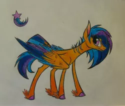 Size: 3332x2823 | Tagged: artist:heavenlyartiste, derpibooru import, oc, oc:supernova, offspring, parent:flash sentry, parents:flashlight, parent:twilight sparkle, safe, scar, solo, unofficial characters only