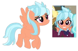 Size: 577x384 | Tagged: safe, artist:berrypunchrules, derpibooru import, frosty orange, ponified, equestria girls, friendship games, background human, equestria girls ponified, simple background, transparent background