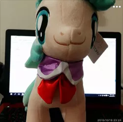 Size: 480x476 | Tagged: :3, artist:onlyfactory, bootleg, coco pommel, derpibooru import, error, factory error, irl, mismatch, photo, plushie, safe, you had one job