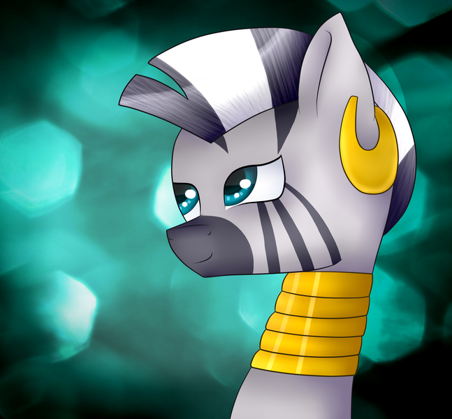 Size: 2247x2084 | Tagged: safe, artist:stella55mlp, derpibooru import, zecora, zebra, solo