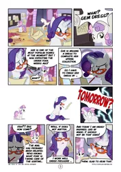 Size: 800x1131 | Tagged: artist:mister-saugrenu, carousel boutique, comic, comic:art block, derpibooru import, rarity, safe, sweetie belle