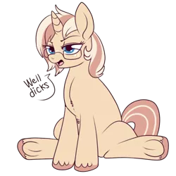 Size: 500x500 | Tagged: safe, artist:lulubell, derpibooru import, oc, oc:lulubell, unofficial characters only, simple background, solo, transparent background, vulgar