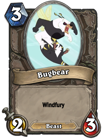 Size: 400x543 | Tagged: safe, derpibooru import, bugbear, card, crossover, hearthstone, trading card