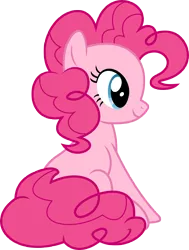 Size: 8000x10582 | Tagged: absurd resolution, artist:luckreza8, cute, derpibooru import, diapinkes, inkscape, pinkie pie, safe, scare master, simple background, sitting, solo, .svg available, transparent background, vector