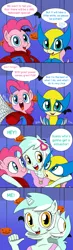 Size: 2481x8456 | Tagged: safe, artist:doublewbrothers, derpibooru import, fluttershy, lyra heartstrings, pinkie pie, equestria girls, clothes, comic, costume, dialogue, dio brando, human costume, if that's okay with you, it was me, jojo's bizarre adventure, marvel, phantom blood, speech bubble, spider-man, wolverine, x-men