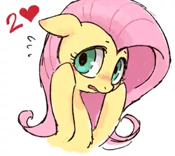 Size: 599x534 | Tagged: artist:kei05, blushing, cute, derpibooru import, fluttershy, safe, shyabetes, solo