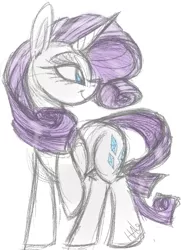 Size: 573x792 | Tagged: safe, artist:lavendire, derpibooru import, rarity, sketchy, solo