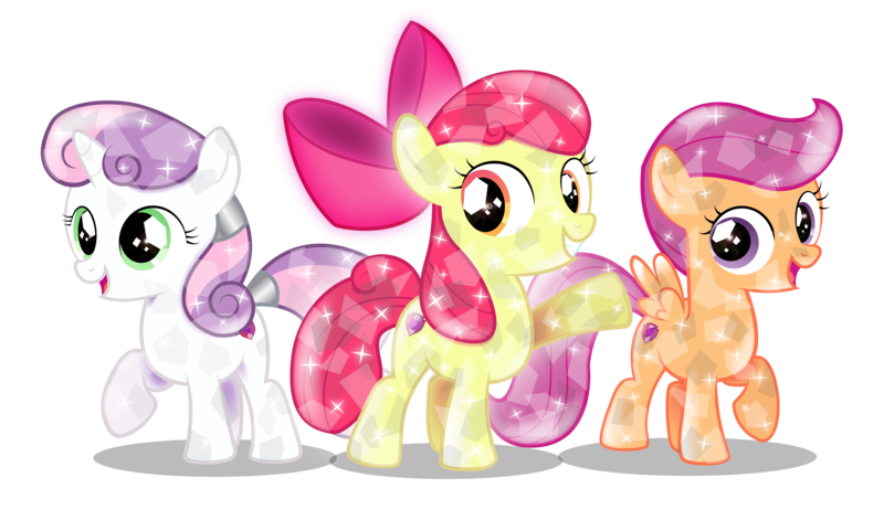 Size: 6062x3571 | Tagged: apple bloom, artist:infinitewarlock, crusaders of the lost mark, crystallized, cutie mark, cutie mark crusaders, derpibooru import, safe, scootaloo, simple background, sweetie belle, the cmc's cutie marks, transparent background, vector