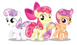 Size: 6062x3571 | Tagged: apple bloom, artist:infinitewarlock, crusaders of the lost mark, crystallized, cutie mark, cutie mark crusaders, derpibooru import, safe, scootaloo, simple background, sweetie belle, the cmc's cutie marks, transparent background, vector