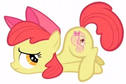 Size: 1000x668 | Tagged: apple bloom, call of the cutie, cute, cutie mark, derpibooru import, disappointed, pinkie cooper, sad, safe