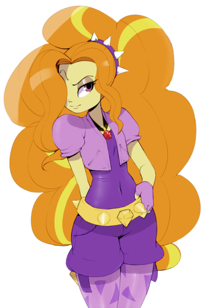 Size: 676x1000 | Tagged: safe, artist:cutegraphite, derpibooru import, adagio dazzle, equestria girls, hair over one eye, solo