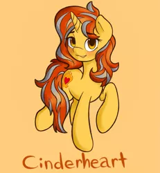 Size: 2897x3132 | Tagged: safe, artist:ink-dash, derpibooru import, oc, oc:cinderheart, unofficial characters only, pony, unicorn, blushing, cute, female, flirting, golden eyes, high res, lip bite, looking at you, mare, ocbetes, simple background, solo