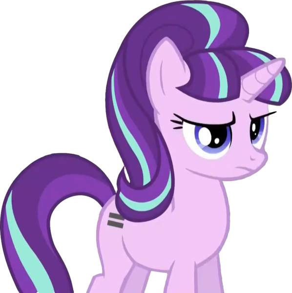 Size: 945x948 | Tagged: derpibooru import, disapproval, raised eyebrow, reaction image, s5 starlight, safe, screencap, simple background, skeptical, solo, starlight glimmer, the cutie map, trace, transparent background, unsure, vector