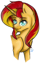 Size: 900x1337 | Tagged: safe, artist:lyx-d, derpibooru import, sunset shimmer, pony, unicorn, simple background, solo, transparent background