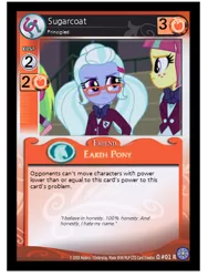 Size: 352x469 | Tagged: safe, artist:berrypunchrules, derpibooru import, lemon zest, sour sweet, sugarcoat, equestria girls, friendship games, card, ccg, fake, food, orange