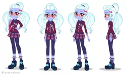 Size: 817x490 | Tagged: safe, derpibooru import, official, sugarcoat, equestria girls, friendship games, clothes, crystal prep academy uniform, cute, looking at you, school uniform, smiling, solo, sugarcute