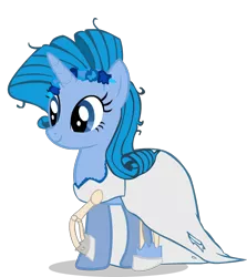 Size: 794x892 | Tagged: artist:gothtigressa, clothes, crossover, derpibooru import, dress, rarity, safe, the corpse bride, wedding dress