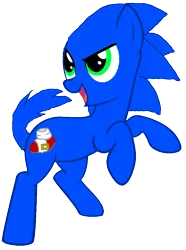 Size: 679x915 | Tagged: safe, artist:drugzrbad, artist:yamikarishadow6, derpibooru import, ponified, pony, 1000 hours in ms paint, ms paint, solo, sonic the hedgehog, sonic the hedgehog (series)