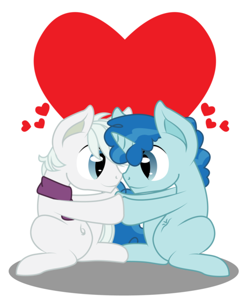 Size: 1600x1991 | Tagged: safe, artist:dr-whiskey, derpibooru import, double diamond, party favor, earth pony, pony, unicorn, belly button, clothes, cute, double dawwmond, favorbetes, gay, heart, male, partydiamond, scarf, shipping