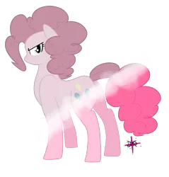 Size: 1585x1661 | Tagged: safe, artist:slim-shady, derpibooru import, pinkie pie, discorded, looking at you, redraw, solo