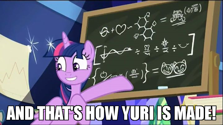 Size: 720x405 | Tagged: safe, derpibooru import, screencap, applejack, fluttershy, pinkie pie, rainbow dash, rarity, twilight sparkle, twilight sparkle (alicorn), alicorn, pony, the hooffields and mccolts, chalkboard, cutie mark, equation, female, graph, image macro, lesbian, mare, meme, molecule, science