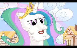 Size: 1680x1050 | Tagged: safe, artist:piemations, derpibooru import, screencap, princess celestia, friendship is violence, faic, handsome squidward