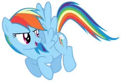 Size: 10400x7000 | Tagged: absurd resolution, artist:tardifice, castle sweet castle, derpibooru import, floating, make this castle a home, open mouth, photoshop, rainbow dash, safe, simple background, solo, transparent background, vector