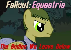 Size: 1200x850 | Tagged: safe, derpibooru import, oc, oc:skiff, unofficial characters only, pegasus, pony, fallout equestria, fallout equestria: the bodies we leave behind, clothes, cover, everfree forest, grand pegasus enclave, smoke, uniform
