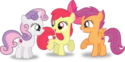 Size: 10005x4943 | Tagged: absurd resolution, adorabloom, apple bloom, artist:8-notes, backwards cutie mark, crusaders of the lost mark, cute, cutealoo, cutie mark, cutie mark crusaders, derpibooru import, diasweetes, happy, inkscape, it happened, open mouth, ponyscape, raised hoof, safe, scootaloo, simple background, smiling, .svg available, sweetie belle, the cmc's cutie marks, transparent background, trio, vector