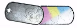 Size: 493x184 | Tagged: artist:battlefieldbrony, cutie mark, derpibooru import, dog tags, pinkie pie, safe, solo