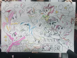 Size: 600x450 | Tagged: apple bloom, applejack, artist:agnesgarbowska, artist:akira himekawa, christmas, collaboration, cutie mark crusaders, derpibooru import, fluttershy, mane six, manga, my little pony comic, pinkie pie, rainbow dash, rarity, safe, scootaloo, sweetie belle, twilight sparkle