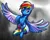 Size: 2500x2000 | Tagged: safe, derpibooru import, rainbow dash, pegasus, pony, backwards cutie mark, belly button, female, flying, image, mare, monochrome, png, reflection, solo, subsurface scattering, wings