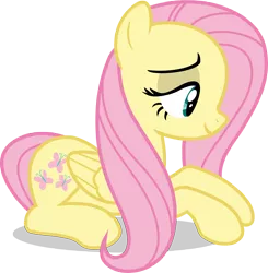 Size: 9050x9233 | Tagged: absurd resolution, artist:luckreza8, derpibooru import, edit, fluttershy, inkscape, prone, safe, simple background, solo, .svg available, the hooffields and mccolts, transparent background, vector, vector edit