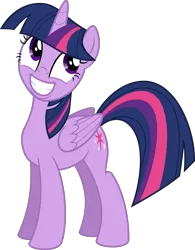 Size: 4500x5779 | Tagged: safe, artist:vaderpl, derpibooru import, twilight sparkle, twilight sparkle (alicorn), alicorn, pony, party pooped, .svg available, absurd resolution, cute, female, grin, inkscape, mare, simple background, smiling, solo, squee, transparent background, twiabetes, vector