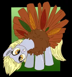 Size: 884x950 | Tagged: safe, artist:krazykari, artist:xioade, derpibooru import, derpy hooves, pegasus, pony, turkey, animal costume, clothes, costume, female, food, mare, meat, solo, south park, turkey costume