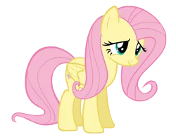 Size: 5120x3997 | Tagged: safe, artist:chrisps2, derpibooru import, fluttershy, pegasus, pony, the hooffields and mccolts, absurd resolution, cute, female, mare, shy, shyabetes, simple background, smiling, solo, transparent background, vector