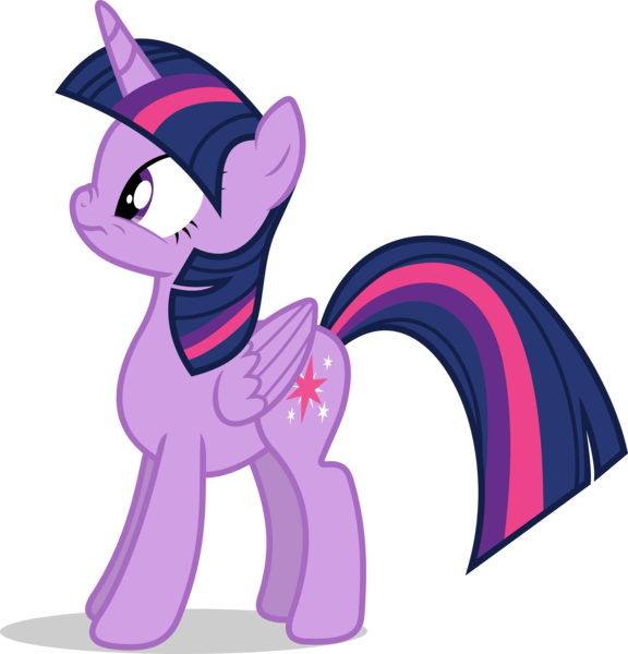 Size: 8000x8339 | Tagged: safe, artist:luckreza8, derpibooru import, twilight sparkle, twilight sparkle (alicorn), alicorn, pony, the hooffields and mccolts, .svg available, absurd resolution, boop, female, inkscape, mare, offscreen character, scrunchy face, simple background, solo, transparent background, vector