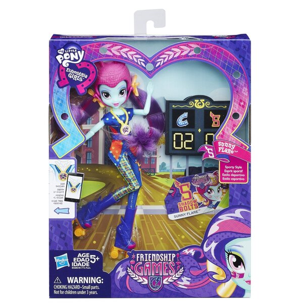 Size: 1500x1500 | Tagged: safe, derpibooru import, official, sunny flare, equestria girls, friendship games, doll, rollerblades, toy