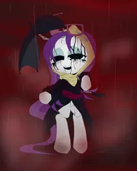 Size: 1534x1909 | Tagged: semi-grimdark, artist:monon0, derpibooru import, rarity, pony, bipedal, forbidden siren, pixiv, solo