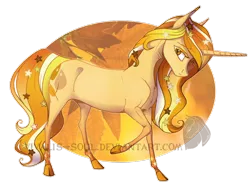 Size: 1024x762 | Tagged: safe, artist:vivalis-soul, derpibooru import, oc, oc:stargrown glow, unofficial characters only, classical unicorn, gradient hooves, gradient mane, leonine tail, solo, stars, universe pony